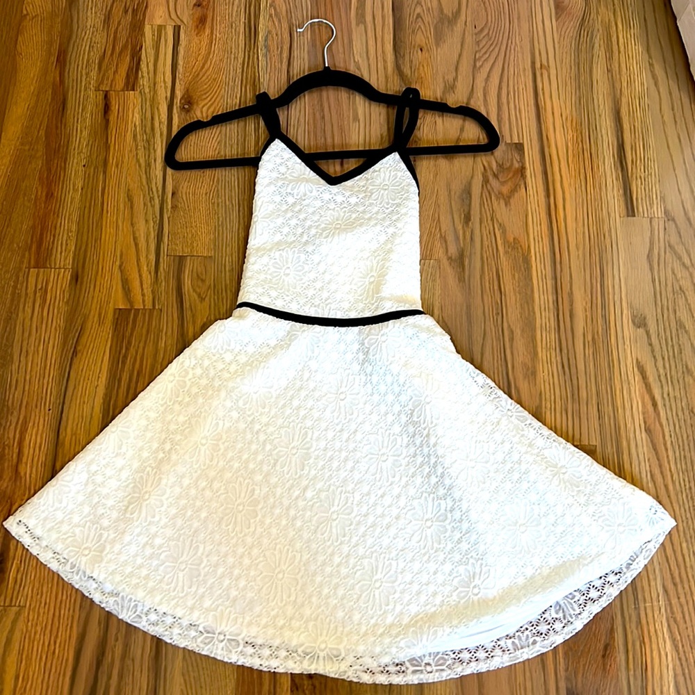 Beautiful and elegant white lace dress